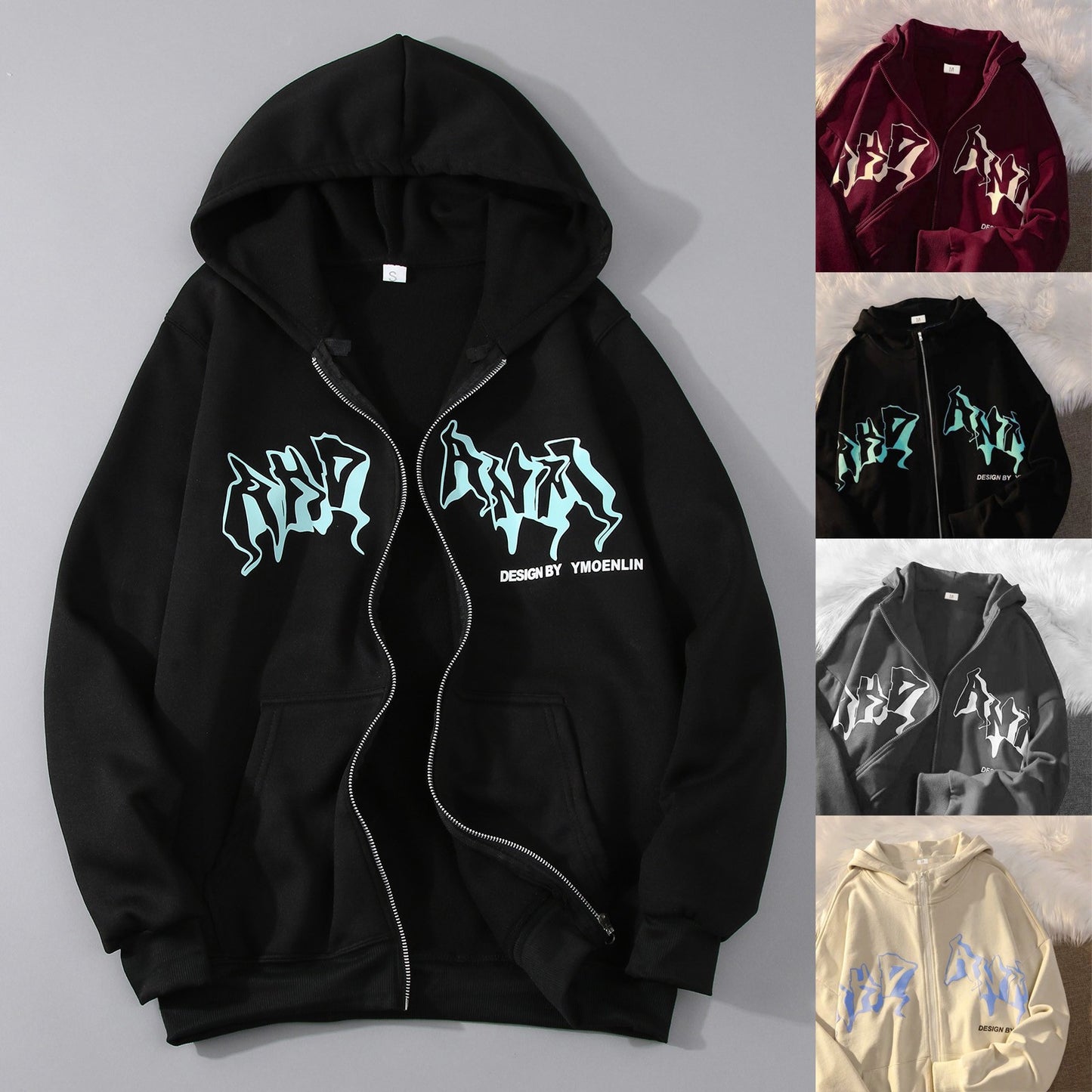 Vintage Zip Up Hoodies