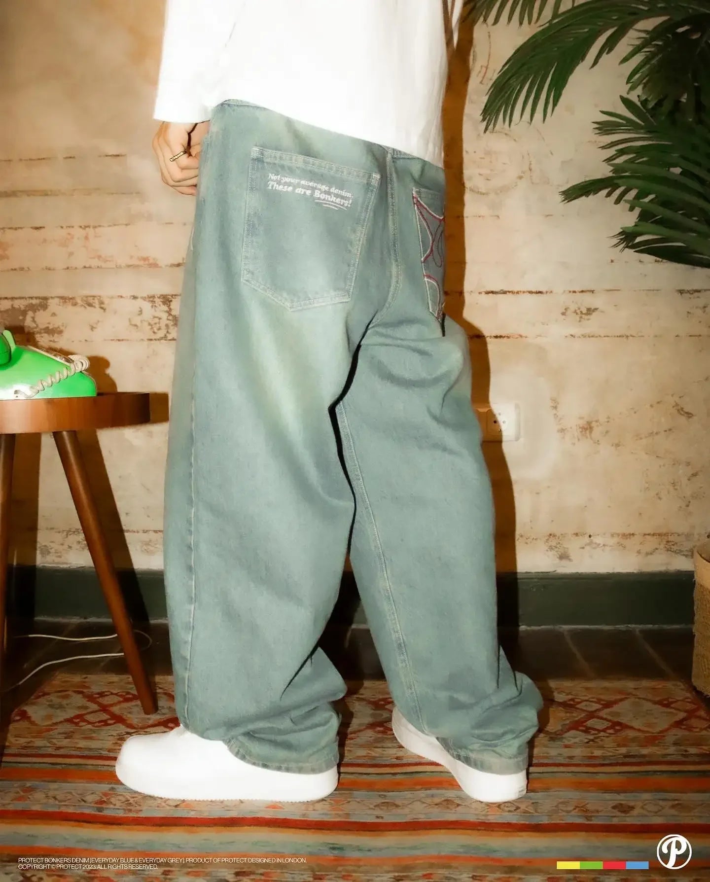 Streetwear PROTECT Jeans Y2K